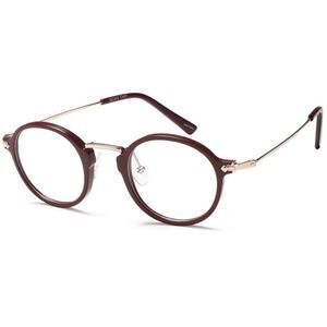 CAPRI DC 342 CLEAR BURGUNDY EYEGLASSES SUNGLASSES FRAMES 43-23
